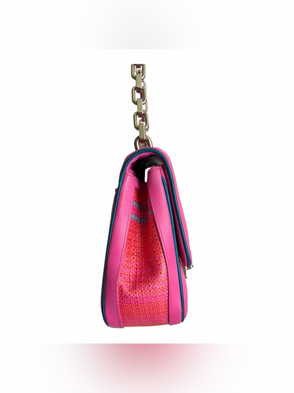 Christian Dior Raffia and Leather Miss Dior Flap Handbag - Picture 9 of 16